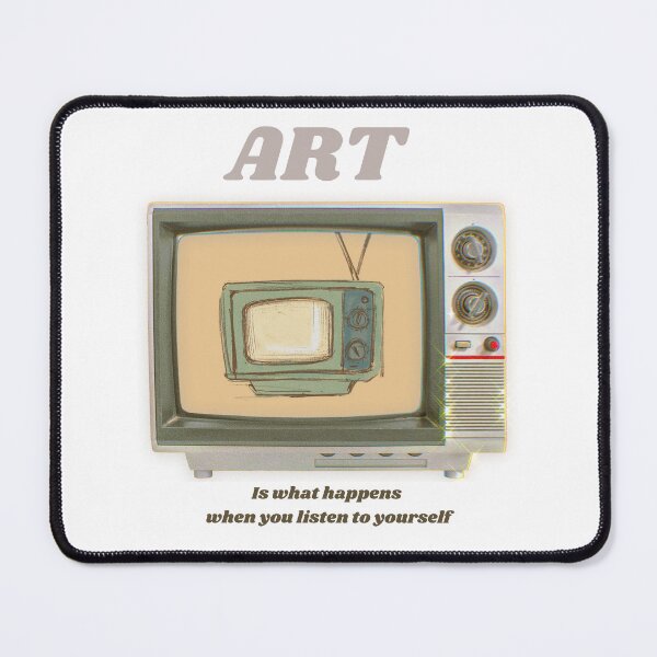 Item preview, Retro TV – Diseño “El arte es lo que sucede cuando te escuchas a ti mismo” designed and sold by DanniDan.
