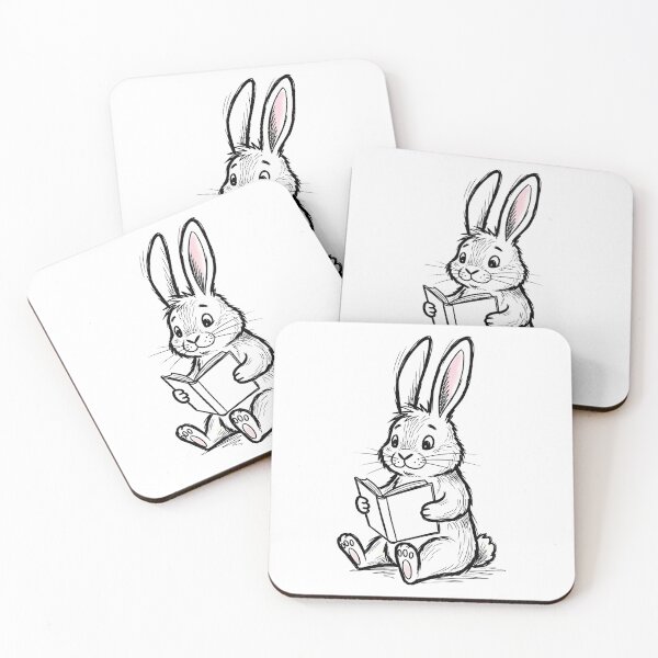 Item preview, Rabbit Reading a Book designed and sold by Thunderbelts.
