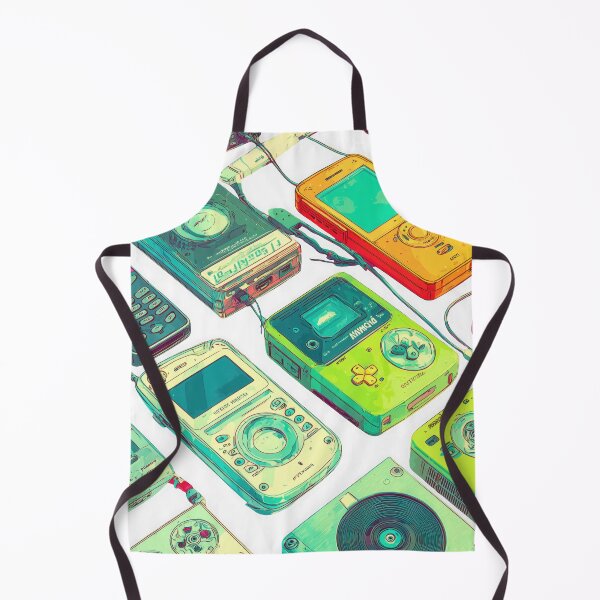 Item preview, retro computer setup with colorful pixel art icons and pop up windows evokes nostalgia for 1999. scene includes desktop, keyboard, and various vintage software elements in pastel palette designed and sold by DadGenX.