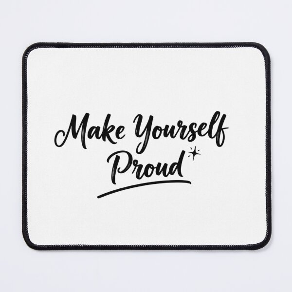 Item preview, Make Yourself Proud Handwritten Brush Quote designed and sold by Happyfreedom.