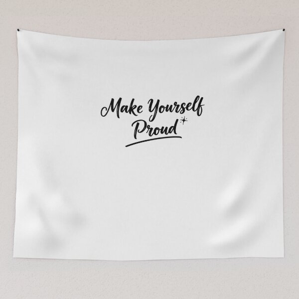 Item preview, Make Yourself Proud Handwritten Brush Quote designed and sold by Happyfreedom.