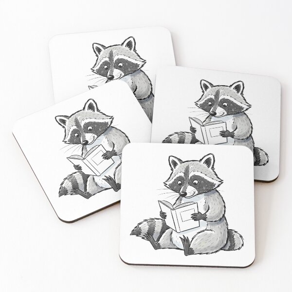 Item preview, Racoon Reading a Book designed and sold by Thunderbelts.