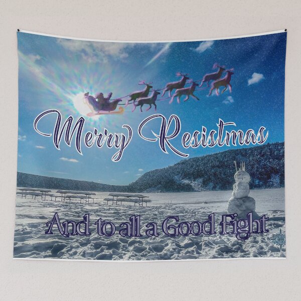 Item preview, Merry Resistmas  –  And to All a Good Fight designed and sold by aadventures.