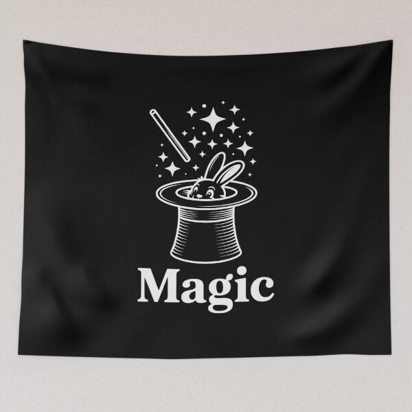Item preview, Rabbit In Magic Hat With Magic Wand Magician designed and sold by VENOM0RIOT.