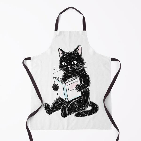 Item preview, Black Cat Reading a Book designed and sold by Thunderbelts.