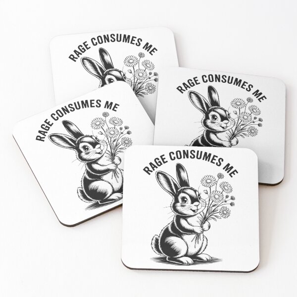 Item preview, Rage Consumes Me Bunny Easter Rabbit Meme designed and sold by VENOM0RIOT.