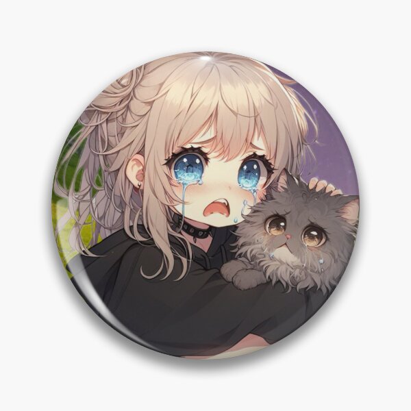 Item preview, Regan & Me - anime girl with cat designed and sold by Kimmy  D.