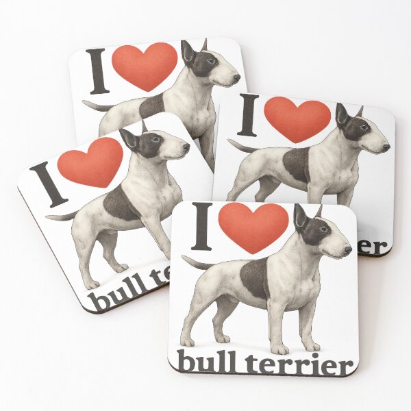 Item preview, I love Bull terrier. designed and sold by PabDam.