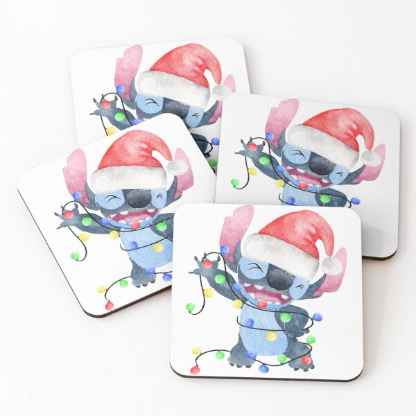 Item preview, Stitch Watercolor Christmas Lights Cute Holiday Art designed and sold by Justice Geovanni.