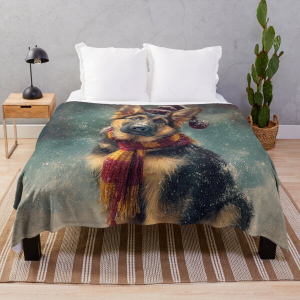 Item preview, German Shepherd Puppy in Winter 01 designed and sold by Elisabeth Lucas.