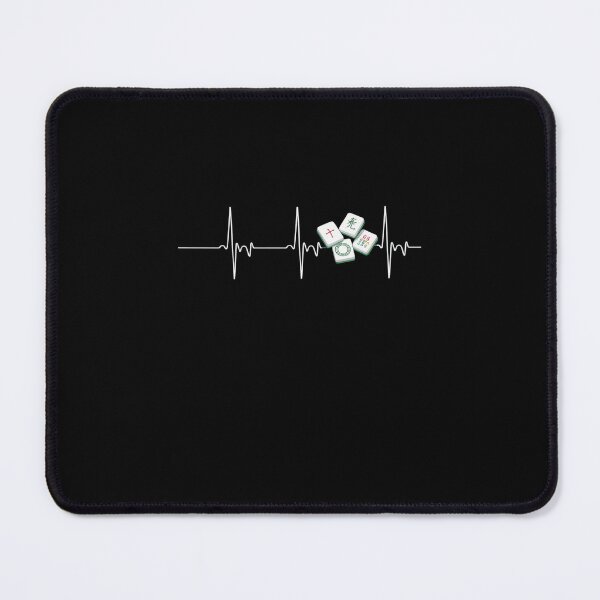 Item preview, Heartbeat Mahjong Player EKG Pulse Line Chinese Game designed and sold by FranzFriesen.