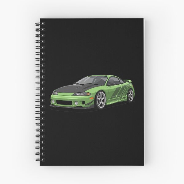 Item preview, Vibrant Green Custom Sports Compact - JDM Tuner Car Art Print designed and sold by nhstaruna.