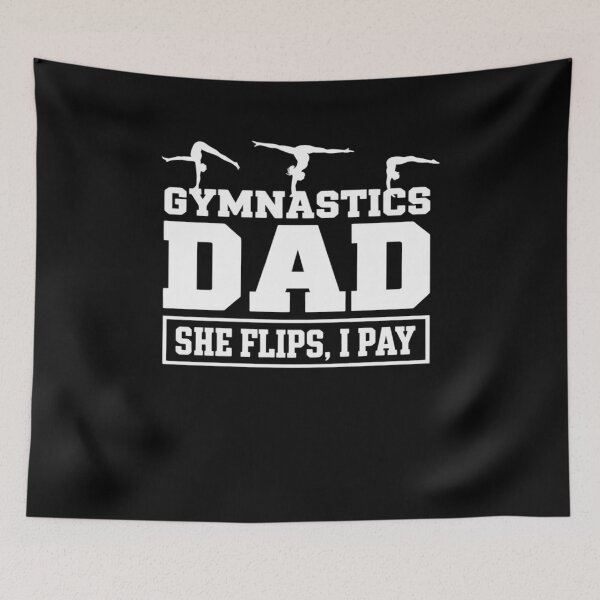 Item preview, Gymnastics Dad She Flips designed and sold by HaileyRobel.