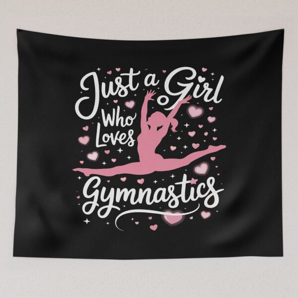 Item preview, Gymnast Just a Girl Who Loves Gymnastics designed and sold by DrewLeuschke.