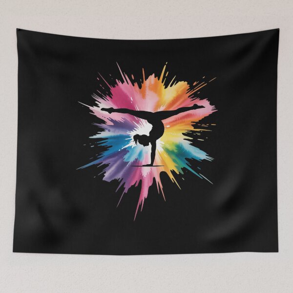 Item preview, Girls Rainbow Gymnastics Female Gymnast HandStand designed and sold by khorbiasieno.