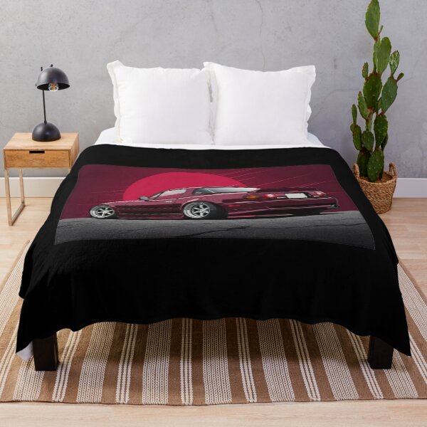 Item preview, Crimson JDM Roadster Stance - Dynamic Sunset Classic Sports Car Print designed and sold by nhstaruna.