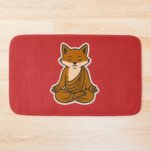 Item preview, Cute Zen Animal Meditation Buddha Art: Red Fox designed and sold by PinUpPizzazz.