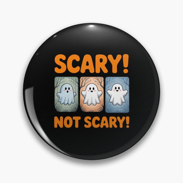 Item preview, Adorable Scary Not Scary Ghost Tri Panel Watercolor Graphic designed and sold by August4Laughs25.