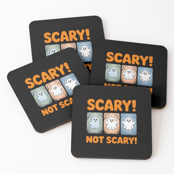 Item preview, Adorable Scary Not Scary Ghost Tri Panel Watercolor Graphic designed and sold by August4Laughs25.
