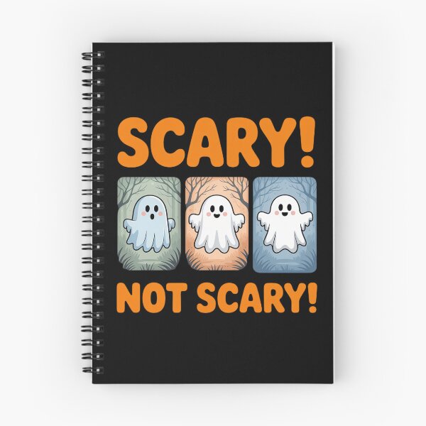 Item preview, Adorable Scary Not Scary Ghost Tri Panel Watercolor Graphic designed and sold by August4Laughs25.