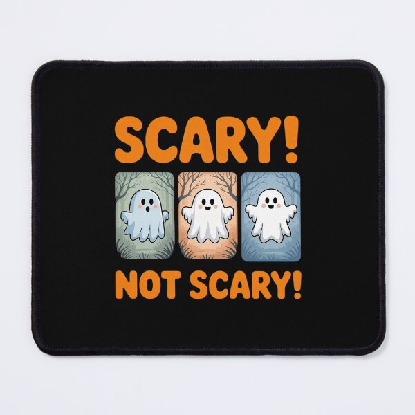 Item preview, Adorable Scary Not Scary Ghost Tri Panel Watercolor Graphic designed and sold by August4Laughs25.
