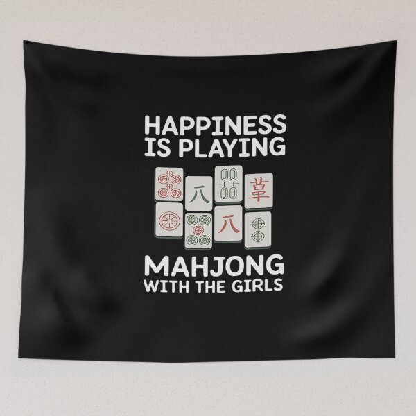Item preview, Funny Mahjong Cool Happiness Is Playing Mahjong Girls designed and sold by khorbiasieno.
