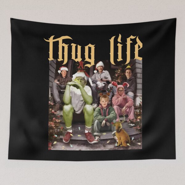 Item preview, Grinch Thug Life Funny Christmas Meme Squad Design designed and sold by TiannaSalazar.