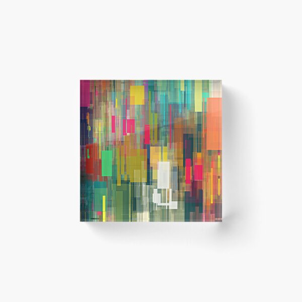 Item preview, Rectangled Motion Blur Green, Yellow, Red Abstract Designs  designed and sold by DEC02.