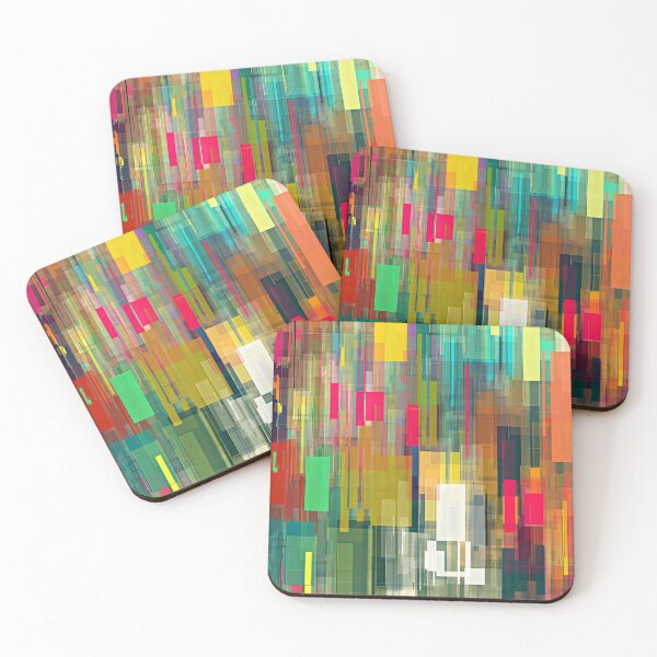 Item preview, Rectangled Motion Blur Green, Yellow, Red Abstract Designs  designed and sold by DEC02.