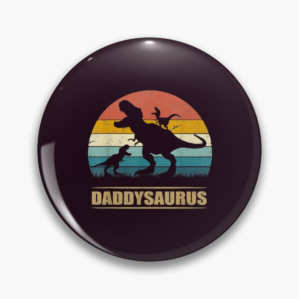 Item preview, Daddy Dinosaur Daddysaurus 2 Two Kids Gift Tee For Dad designed and sold by MisfitCulturer.