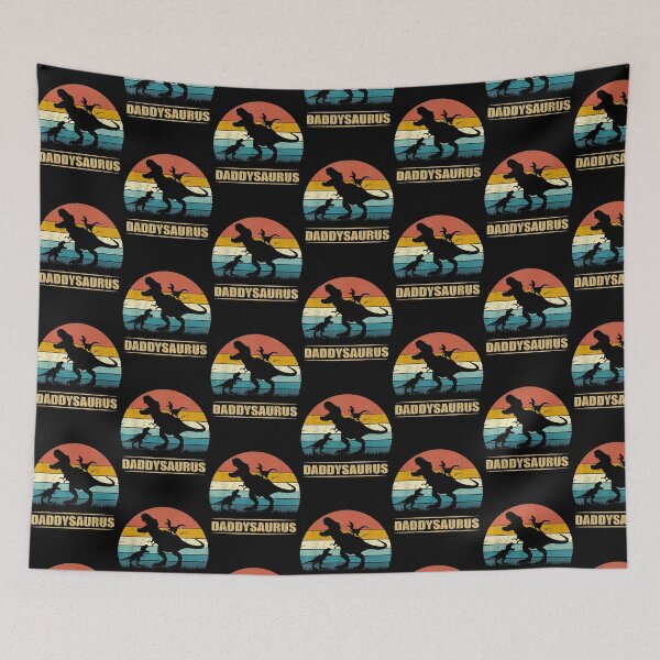 Item preview, Daddy Dinosaur Daddysaurus 2 Two Kids Gift Tee For Dad designed and sold by MisfitCulturer.