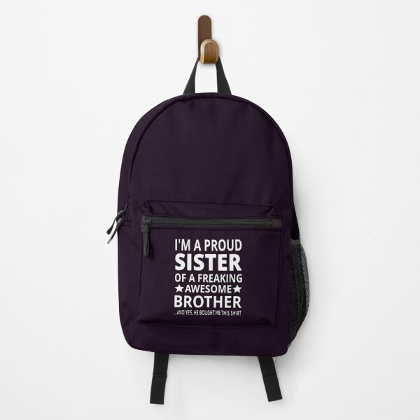 Item preview, I_m A Proud Sister Of A Freaking Awesome Brother Fitted  designed and sold by MisfitCulturer.