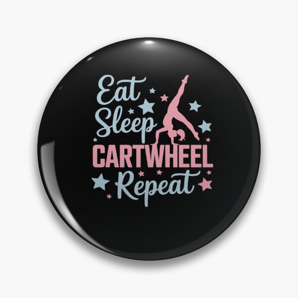 Artikelvorschau, Eat Sleep Cartwheel Repeat Gymnastik für Mädchen Akrobaten entworfen und verkauft von HaileyRobel.