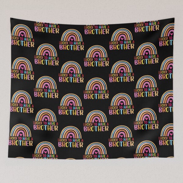 Item preview, lucky to have a brother rainbow funny brother gift Oversized  designed and sold by MisfitCulturer.