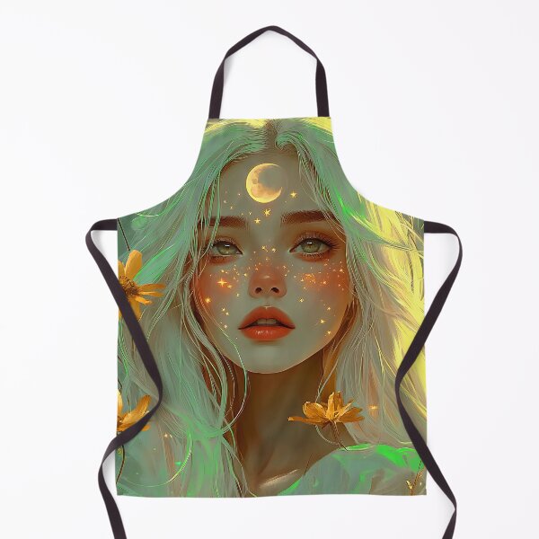 Item preview, Angel Of The Moon, Stars, Flowers Digital Art designed and sold by DEC02.
