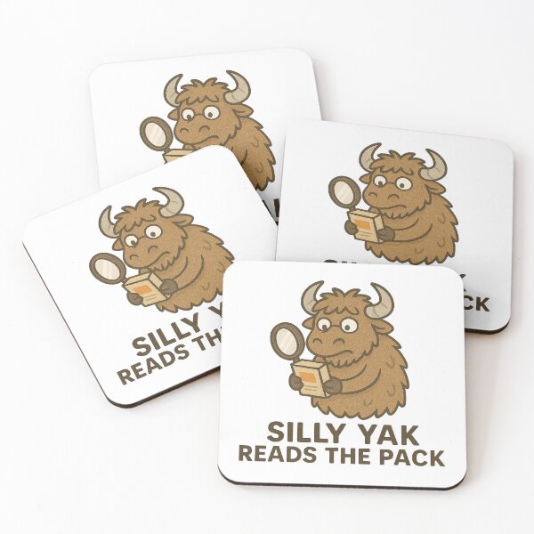 Item preview, Silly Yak Reads the Pack (Coeliac / Celiac) designed and sold by Okayish Things.