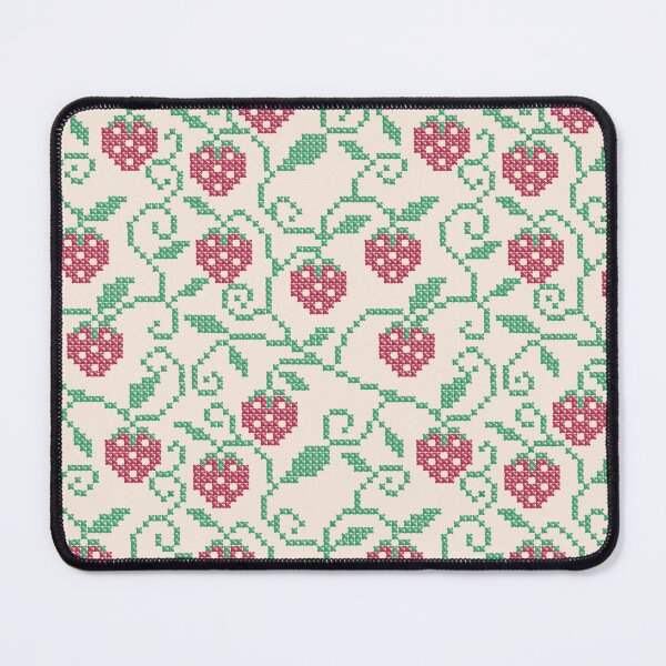 Item preview, Vintage Strawberry Cross Stitch — Whimsical Embroidery Art Pattern designed and sold by Dintheo.