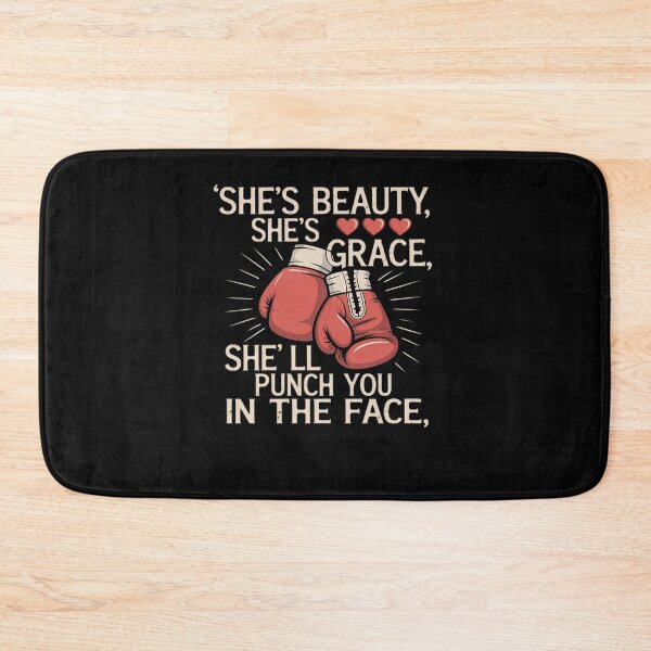 Item preview, She'll Punch You In The Face - Kickboxer Kickboxing Kickbox designed and sold by MinaReinger.