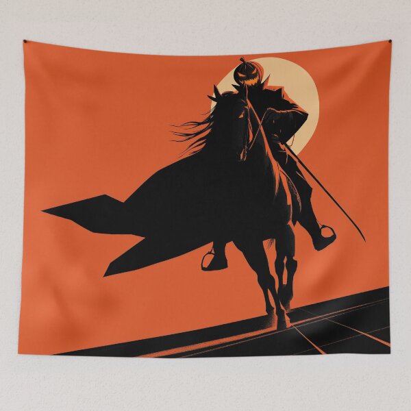 Item preview, The Pumpkin Horseman Rides Again designed and sold by ArgentoArt.