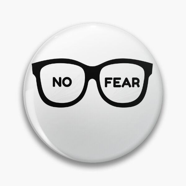 Item preview, NO FEAR Glasses – Bold Motivational Attitude Design designed and sold by wackyartwork.