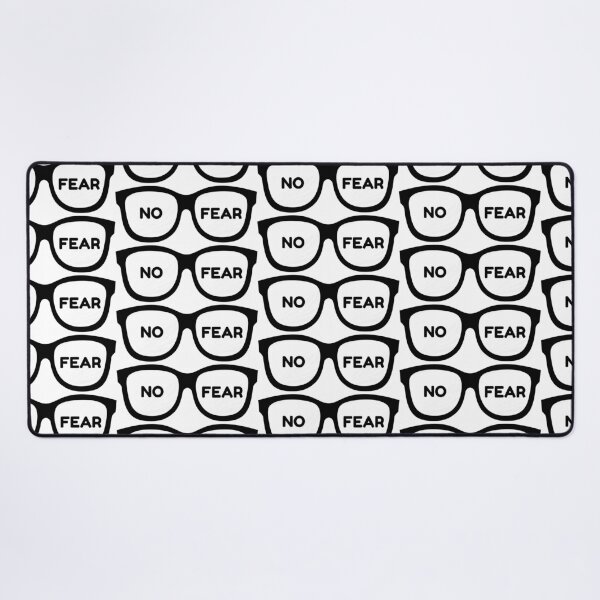 Item preview, NO FEAR Glasses – Bold Motivational Attitude Design designed and sold by wackyartwork.