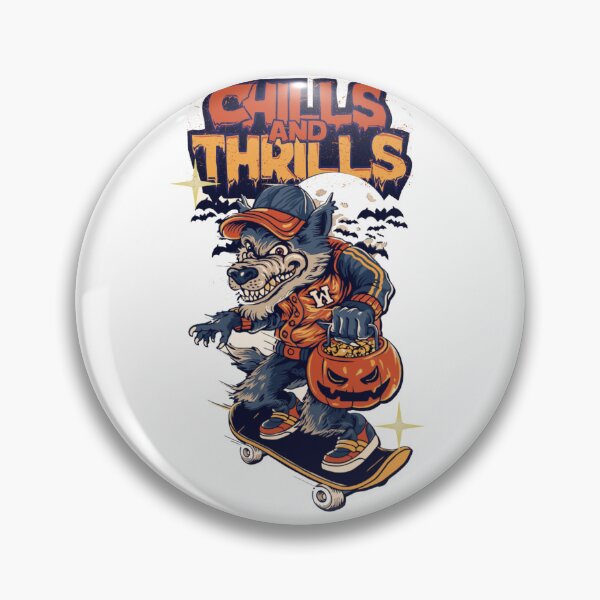 Item preview, Spooky Retro Cartoon Monster Skater with Pumpkin Bucket designed and sold by GenZFashion000.