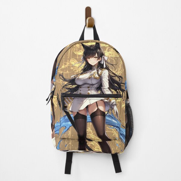 Item preview, Anime Atago Azur Lane Fox Girl Holding Katana in Gold Glow designed and sold by Raslbazola.