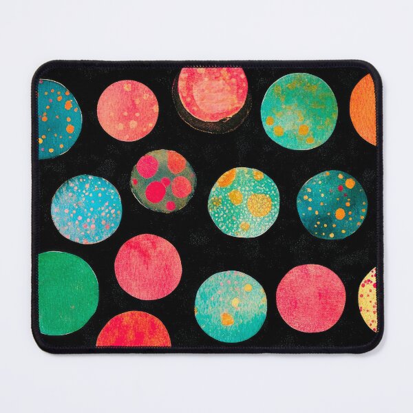 Item preview, Vibrant Circles Of Colors And Textures Abstract Pattern designed and sold by DEC02.