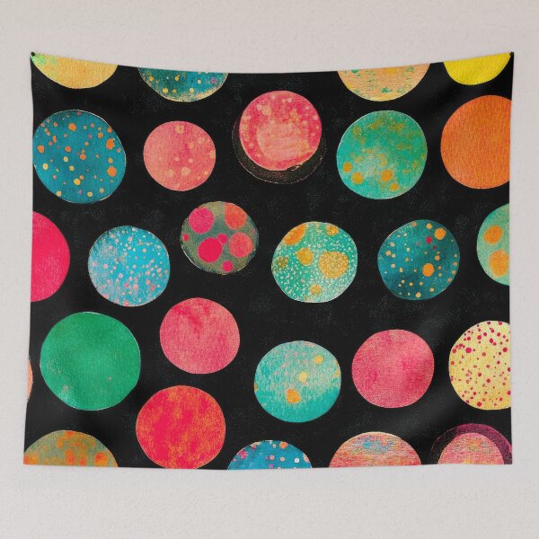 Item preview, Vibrant Circles Of Colors And Textures Abstract Pattern designed and sold by DEC02.