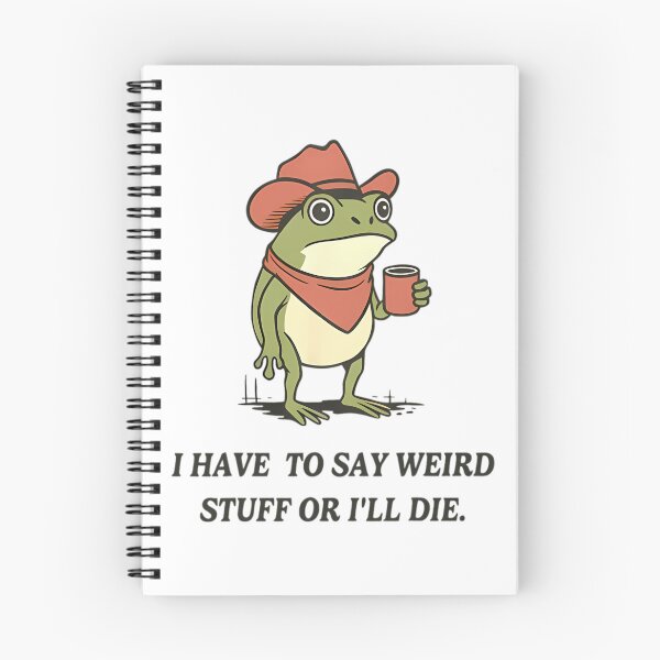 Item preview, 80s Have To Say Weird Stuff Or I Will Die Stupid Frog designed and sold by JuliusaMenzelo.