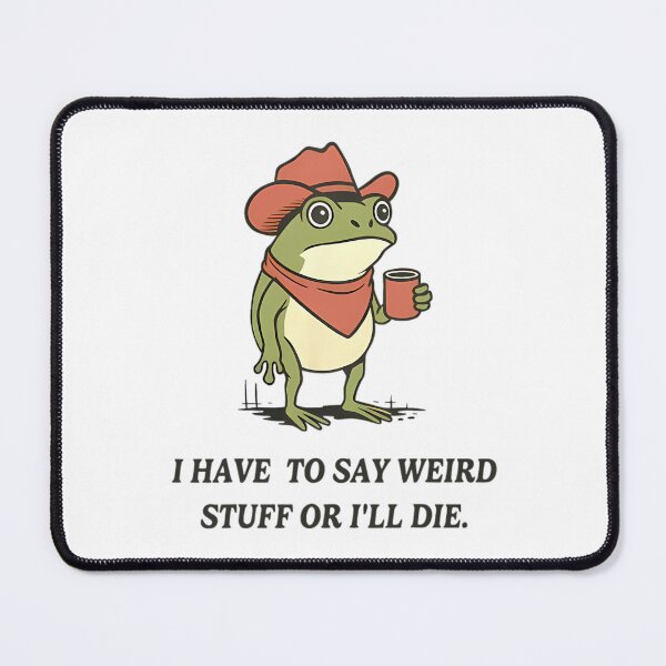 Item preview, 80s Have To Say Weird Stuff Or I Will Die Stupid Frog designed and sold by JuliusaMenzelo.