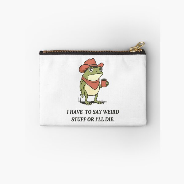 Item preview, 80s Have To Say Weird Stuff Or I Will Die Stupid Frog designed and sold by JuliusaMenzelo.