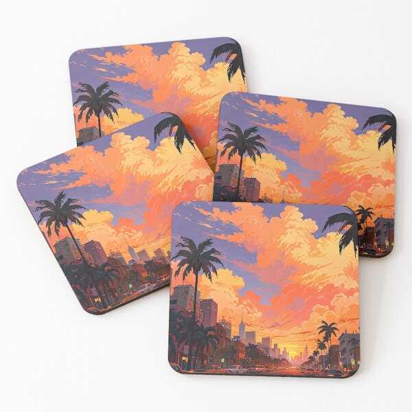Item preview, Sunset Boulevard – Neon City Glow designed and sold by KiraChie.