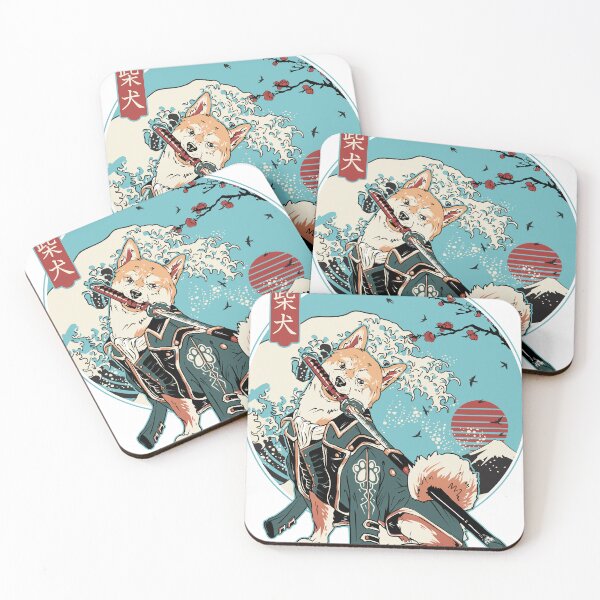 Item preview, Shiba Samurai-Epic Dog Warrior in Japanese Landscape designed and sold by LT Artwork.